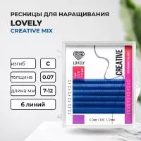 Ресницы синие LOVELY Creative - 6 линий - MIX Ресницы синие LOVELY Creative - 6 линий - MIX
